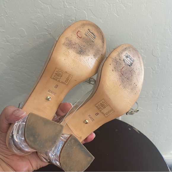 RAYE Alta Clear Lucite Heels Size 8 - Picture 9 of 9
